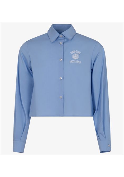 Camicia con logo MSGM KIDS | S6MSJGSI026050